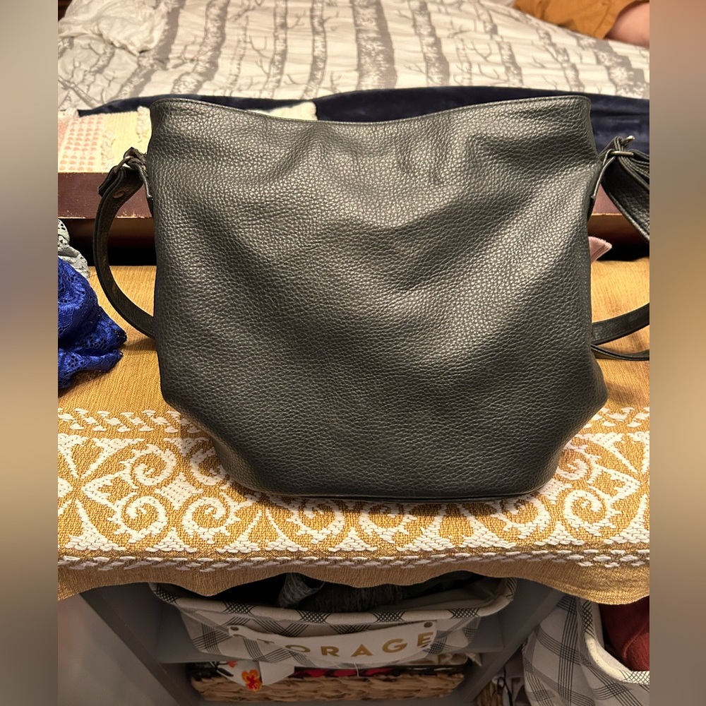 Hobo purse leather black